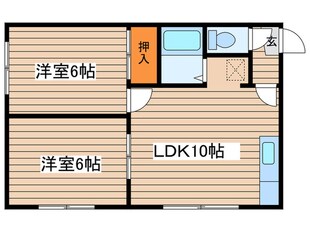 コ－ポ２２の物件間取画像